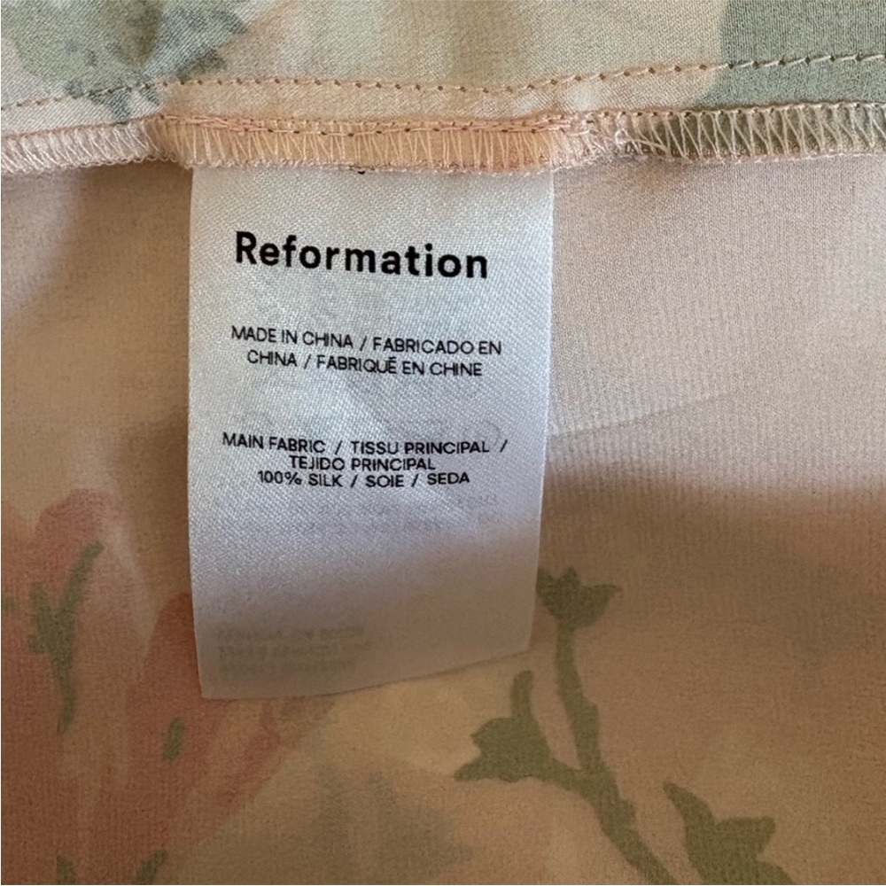 NEW Reformation Frankie Silk Dress - Picture 9 of 13